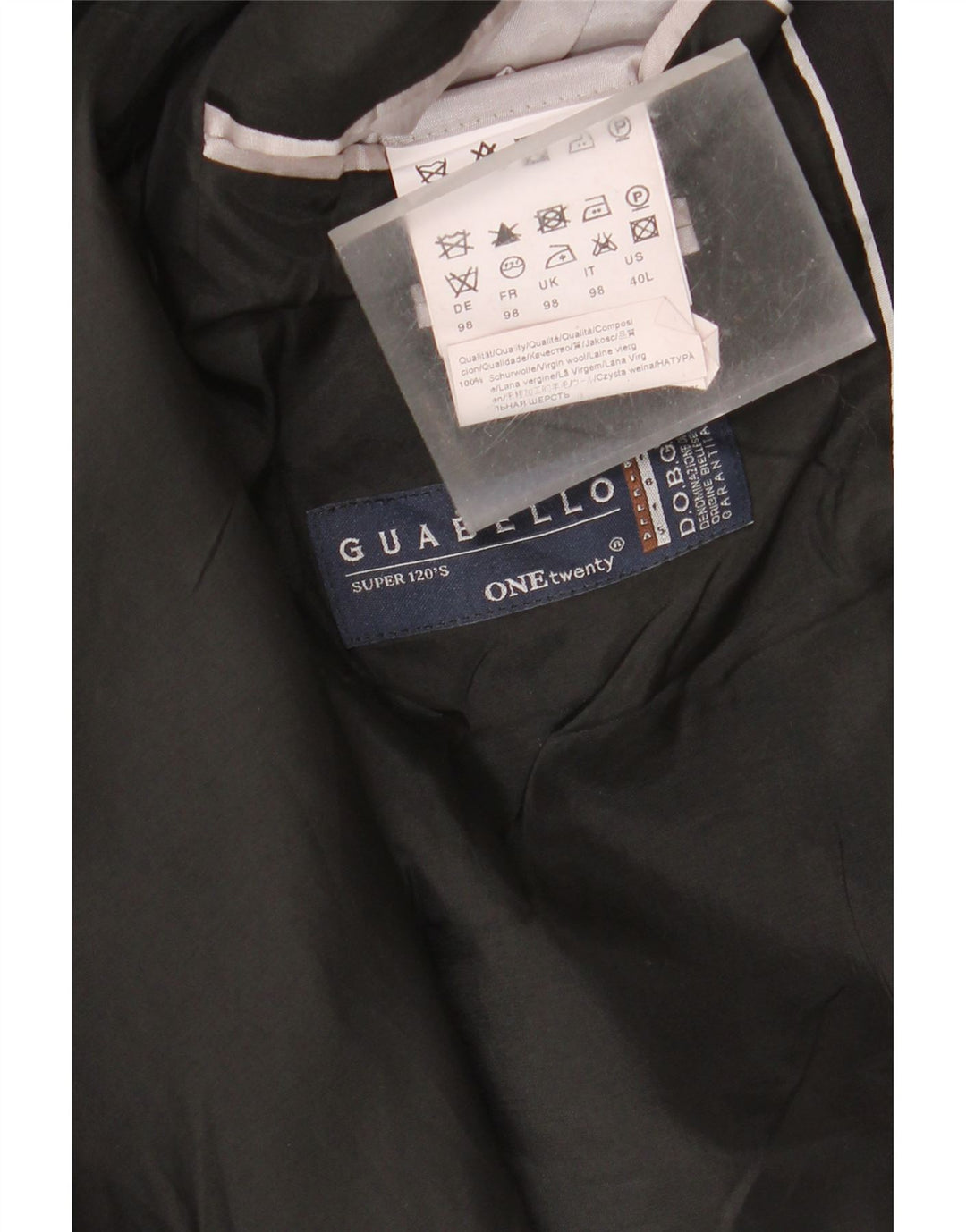 Giacca blazer vintage da donna a 2 bottoni US 40 grande lana vergine nera