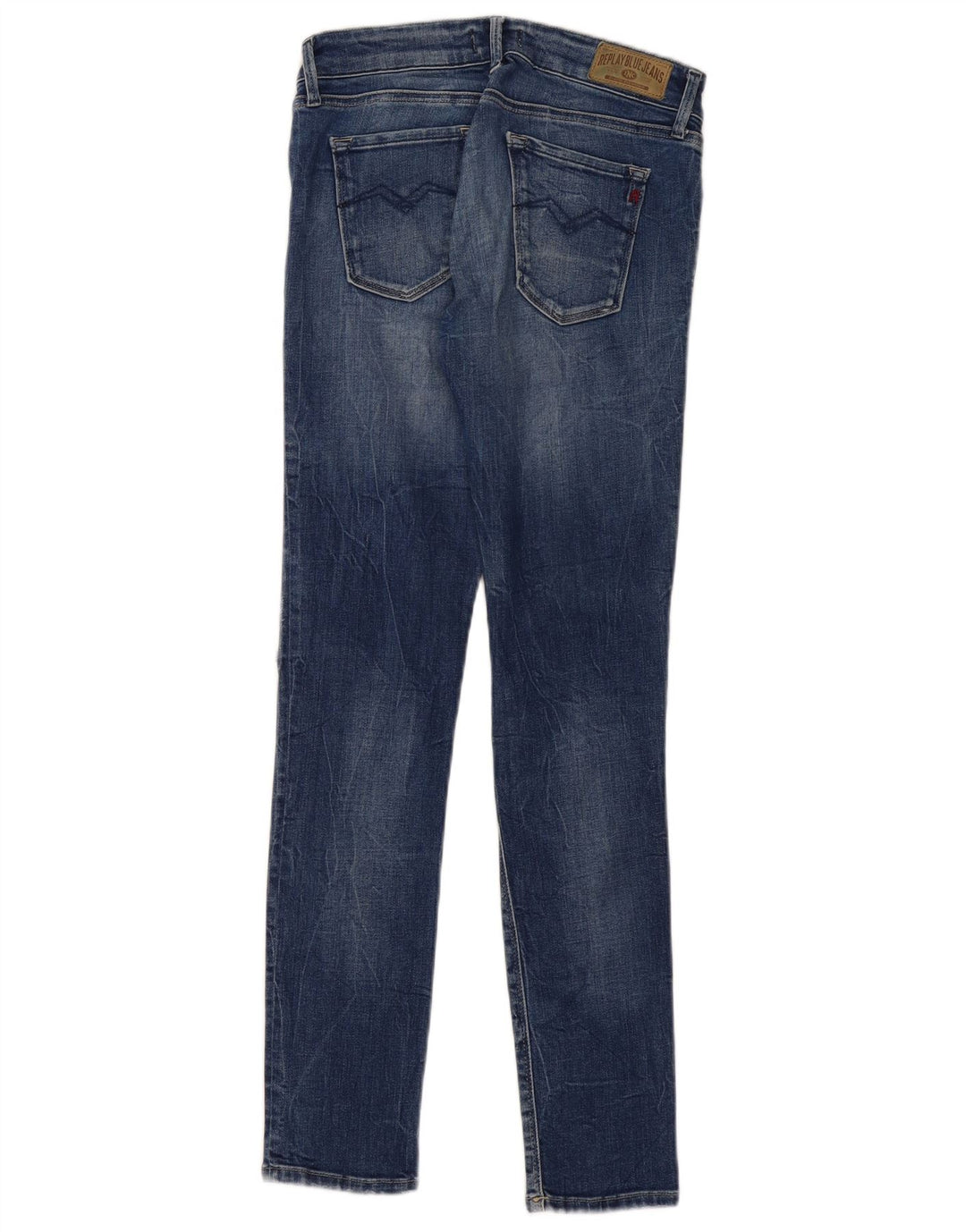 Replay Jeans slim effetto consumato Luz da donna W28 L30 cotone blu