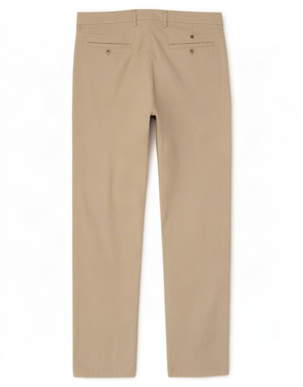 Pantaloni chino slim fit da uomo Massimo Dutti EU 42 Large W32 L29 Beige