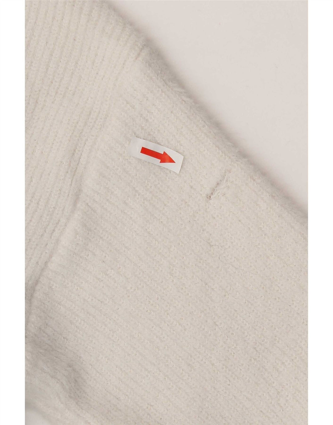 Maglione Zara da donna con scollo a V UK 10 piccolo poliestere bianco