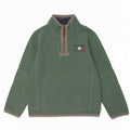 Felpa con zip grafica da uomo Fat Face Maglione in cotone verde medio