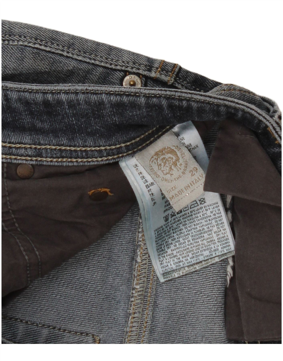 Jeans slim da uomo Diesel W29 L28 cotone blu