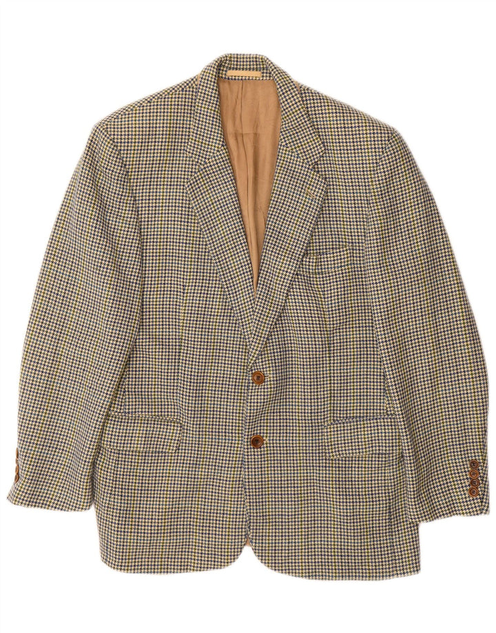 Giacca blazer da uomo a 2 bottoni Hugo Boss EU 52 XL pied de poule multicolore