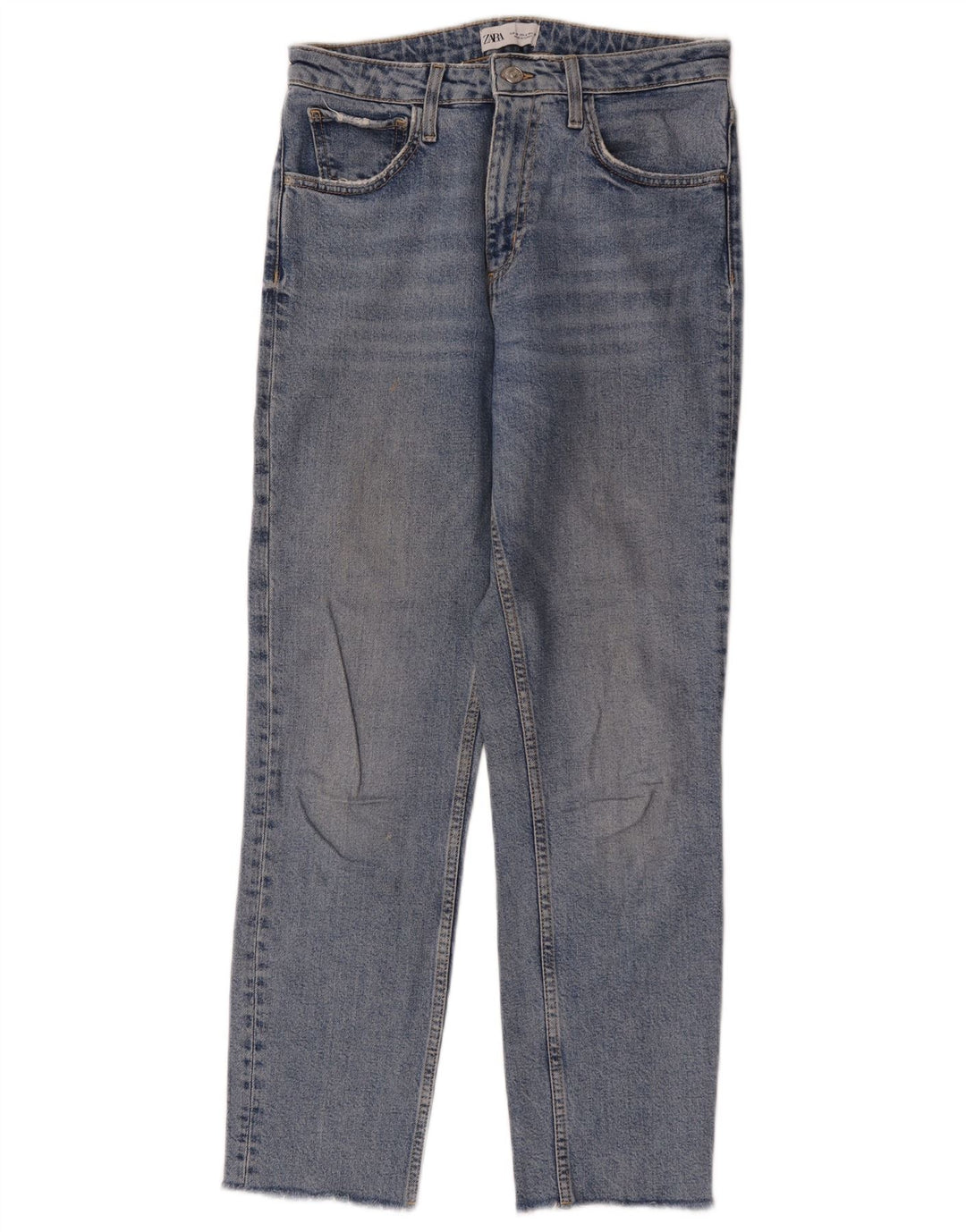 Jeans dritti da donna Zara EU 38 piccoli W28 L28 blu