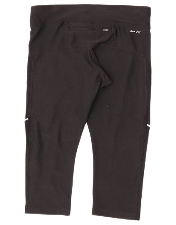Leggings Capri da donna Nike UK 8 Small poliestere nero