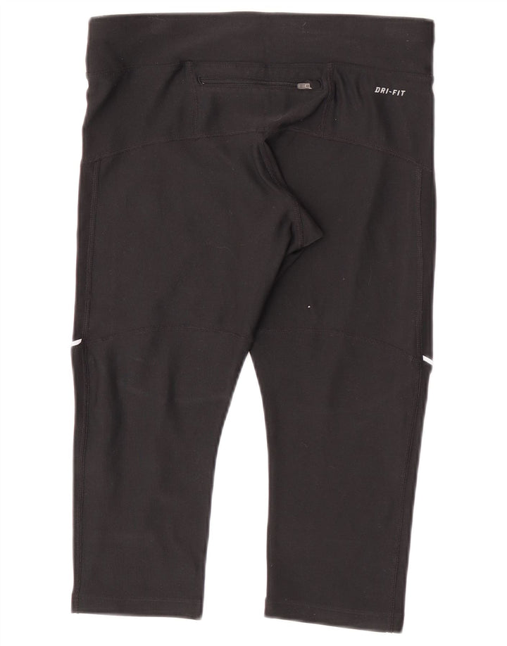 Leggings Capri da donna Nike UK 8 Small poliestere nero