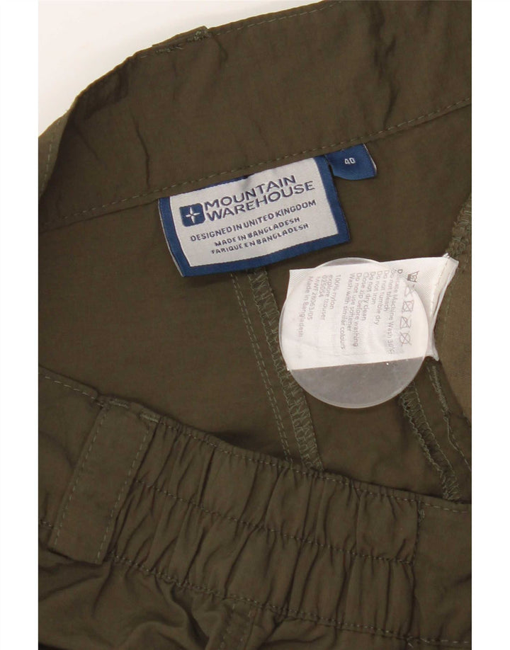 Pantaloni cargo dritti da uomo Mountain Warehouse W40 L32 nylon kaki