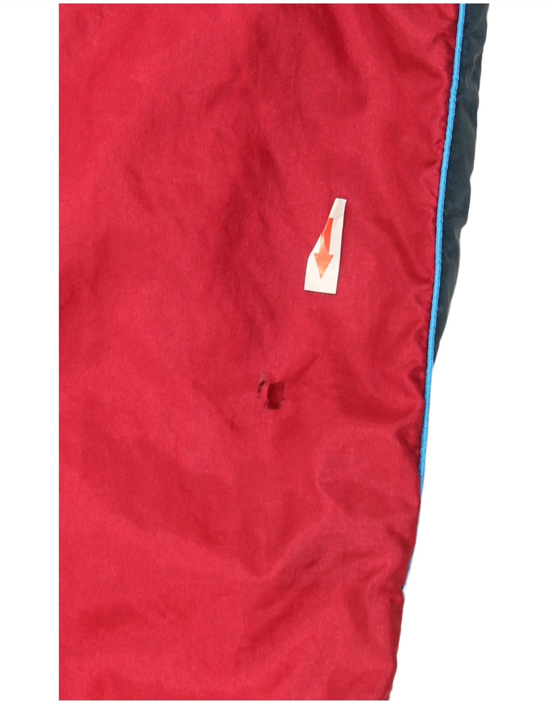 Pantaloni da tuta da uomo vintage da jogging grandi color block rosso