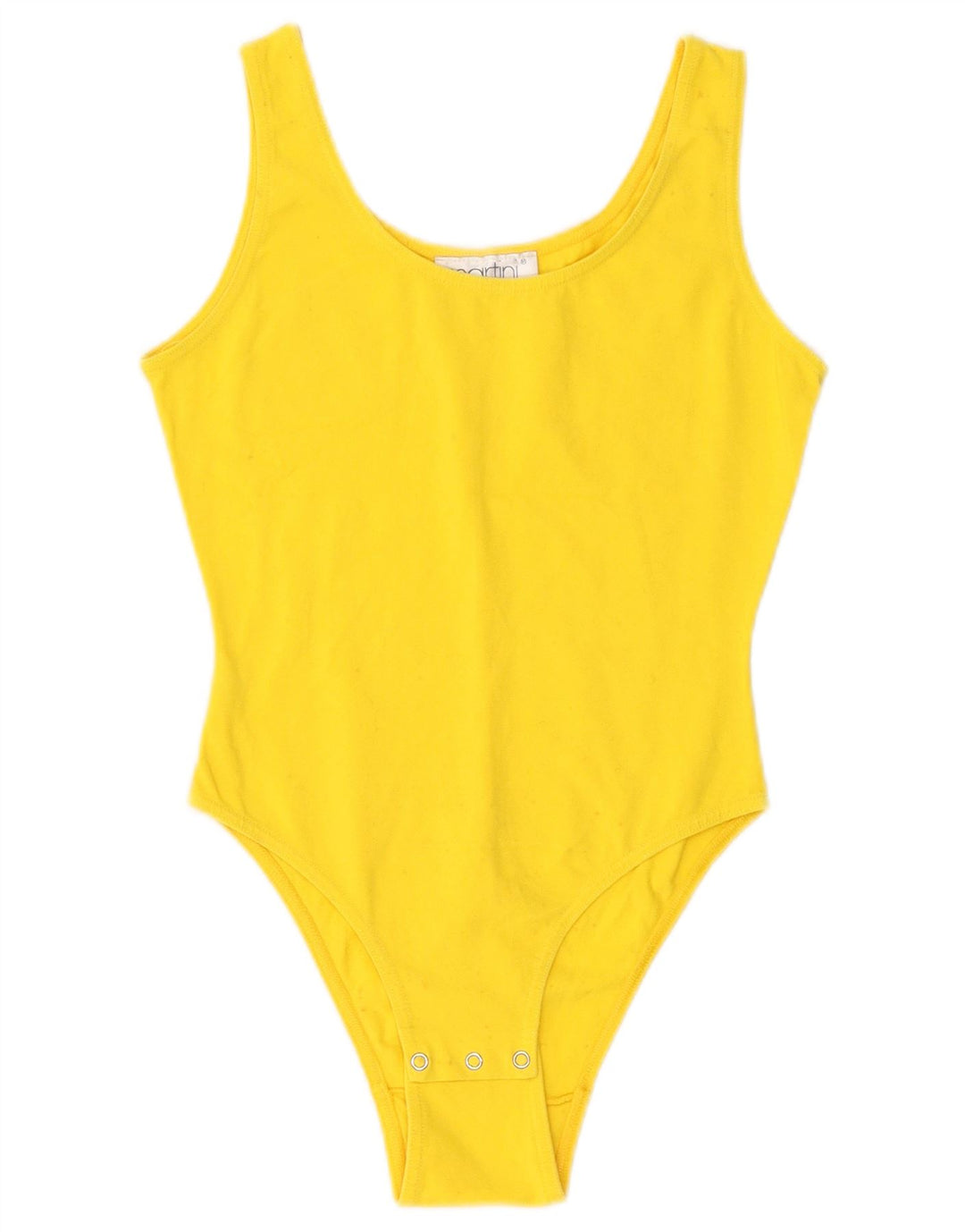 Body vintage da donna UK 6 XS giallo