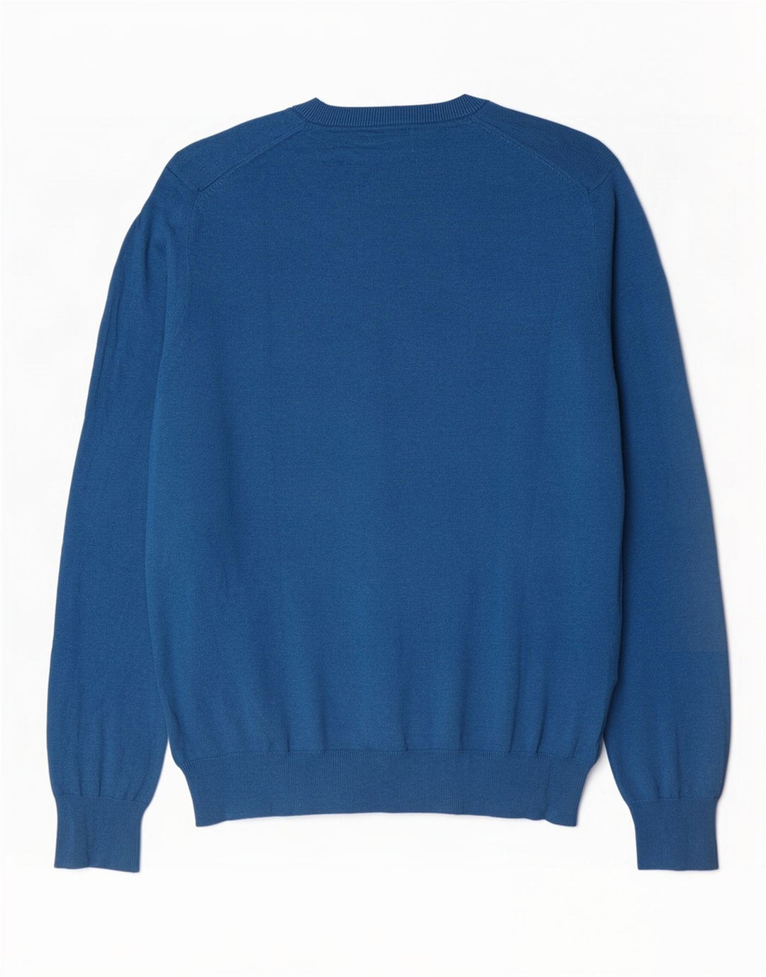 Maglione maglione con scollo a V da uomo Marks & Spencer grande cotone blu
