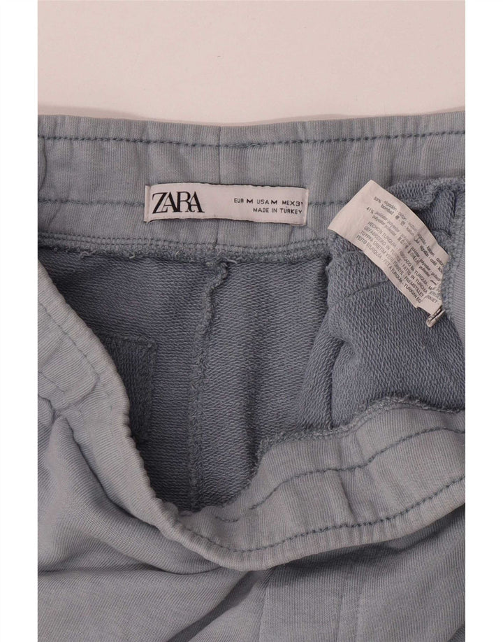 Pantaloni da tuta da donna Zara Joggers UK 12 Cotone blu medio
