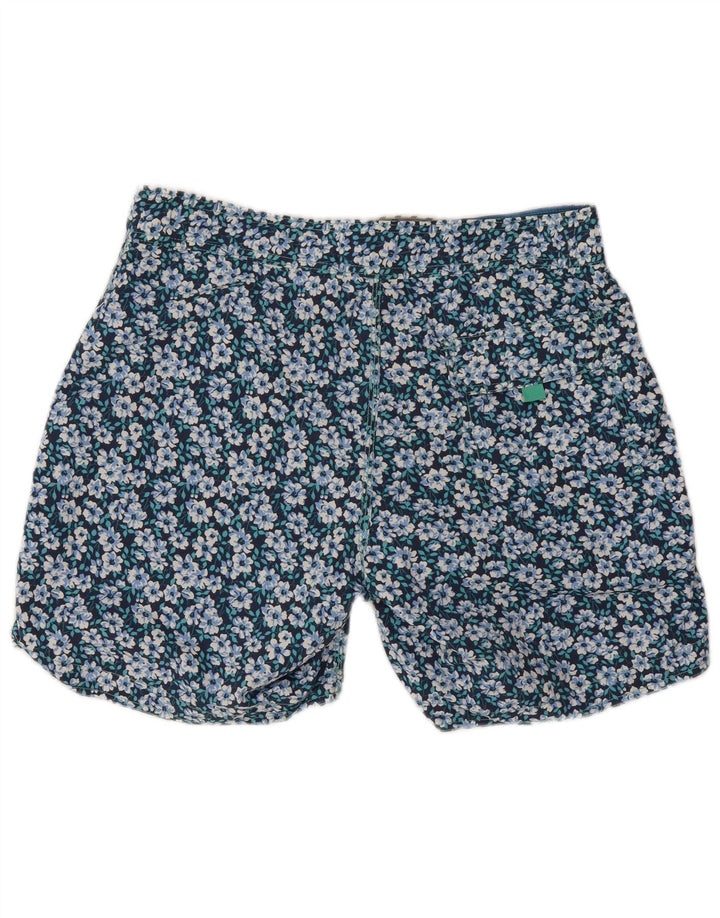 Boden Pantaloncini da bagno da uomo Grandi nylon floreale blu