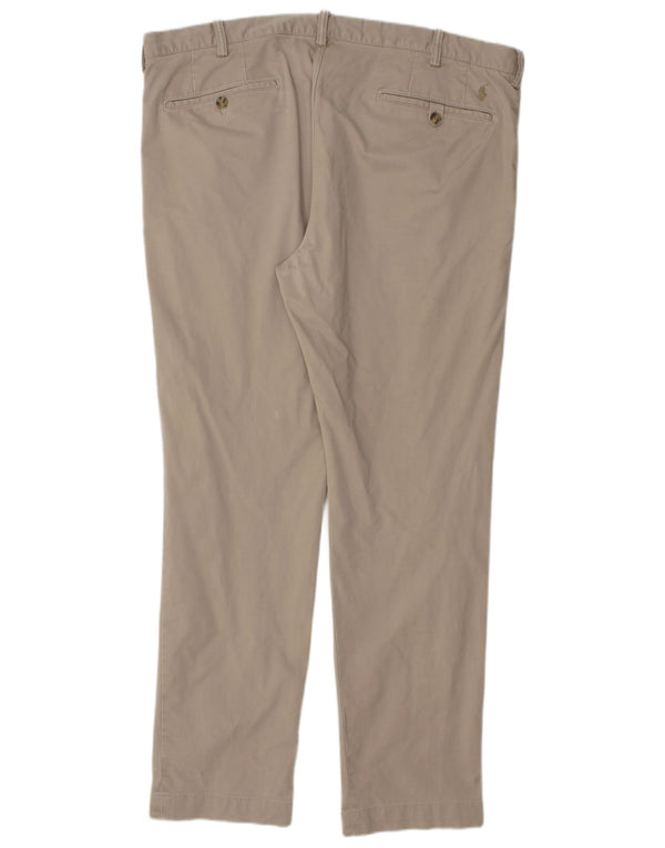 Pantaloni chino slim fit da uomo Polo Ralph Lauren W38 L32 in cotone beige