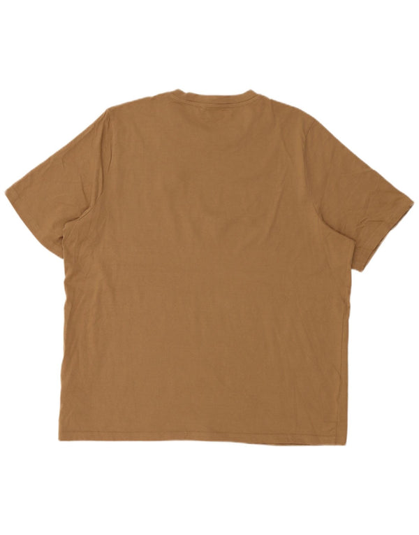 T-shirt da uomo Puma Top 2XL in cotone beige