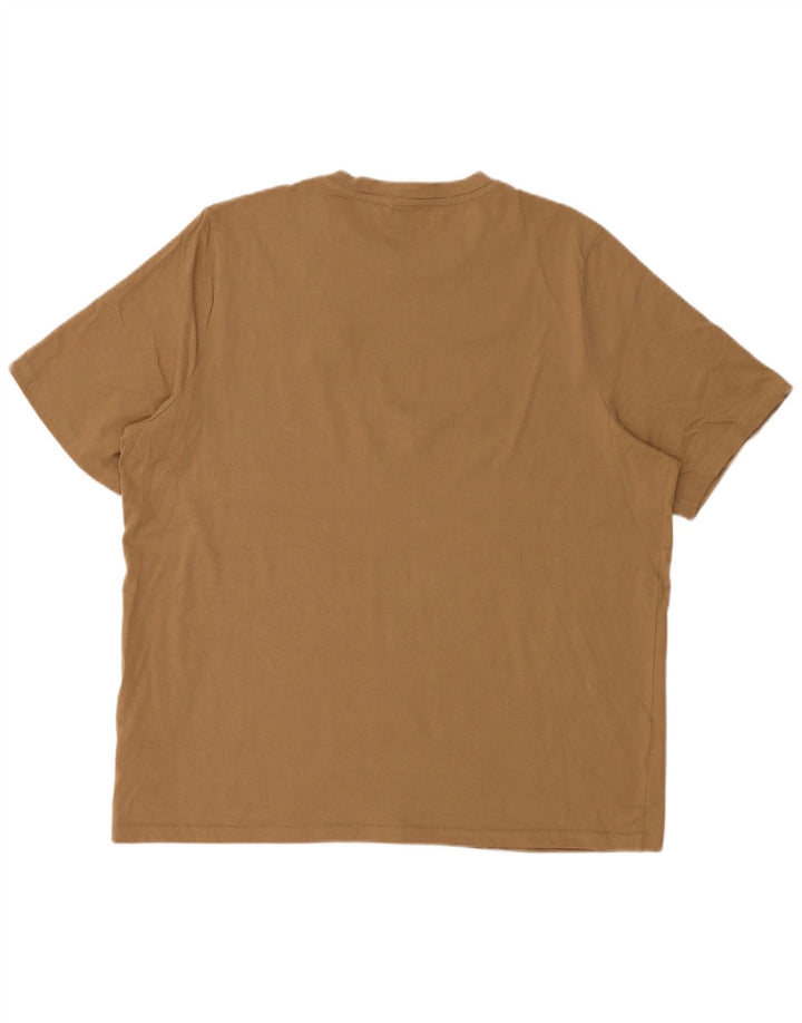 T-shirt da uomo Puma Top 2XL in cotone beige