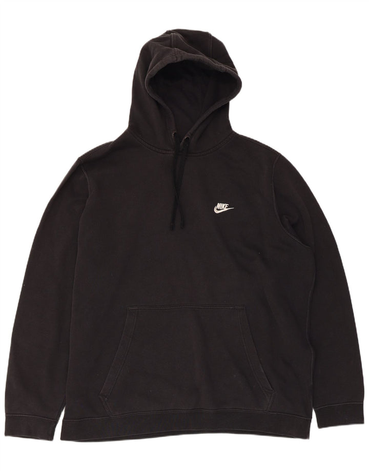 Felpa con cappuccio da uomo NIKE 2XL cotone nero