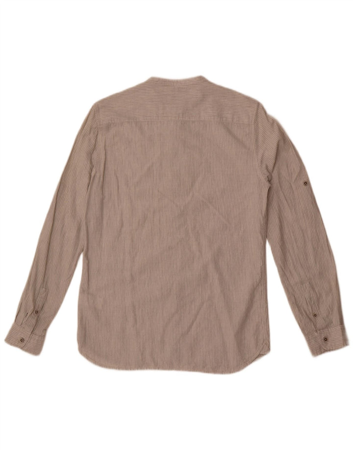 Camicia Zara Bambino 13-14 Anni Cotone Gessato Grigio