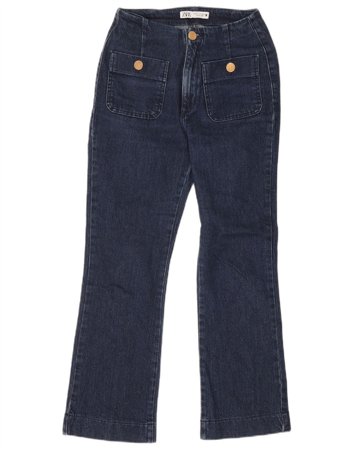 Jeans Bootcut da donna Zara EU 36 XS W26 L28 Blu navy