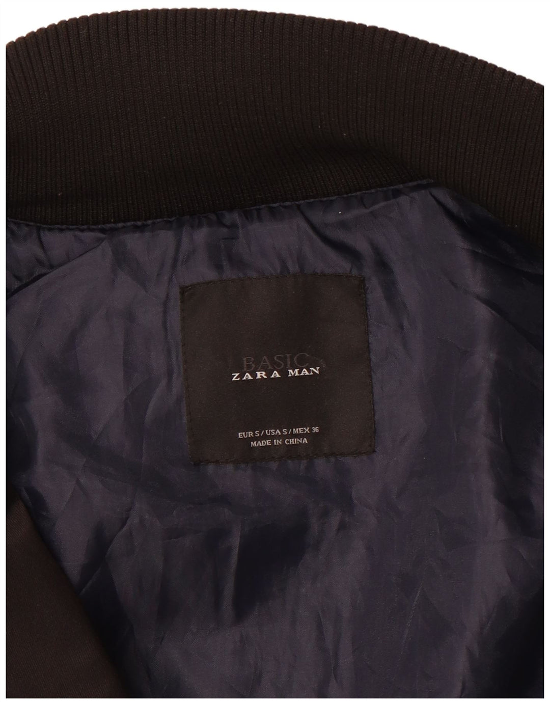 Giubbotto bomber militare da uomo Zara UK 36 piccolo nero