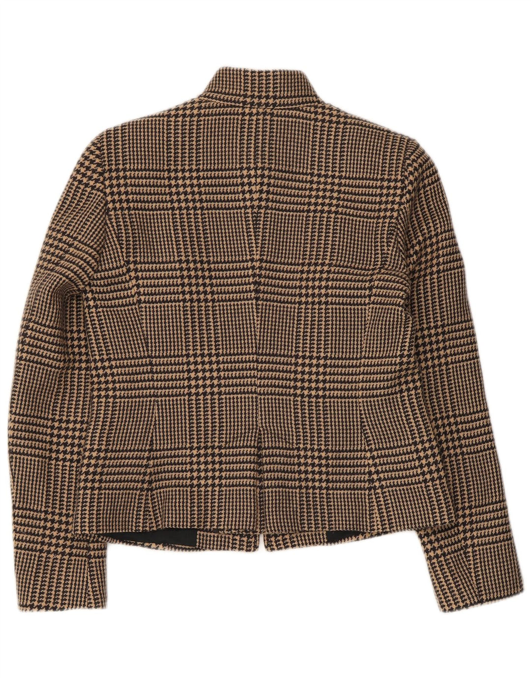 Giacca blazer con zip intera da donna Intrend UK 12 pied de poule marrone medio