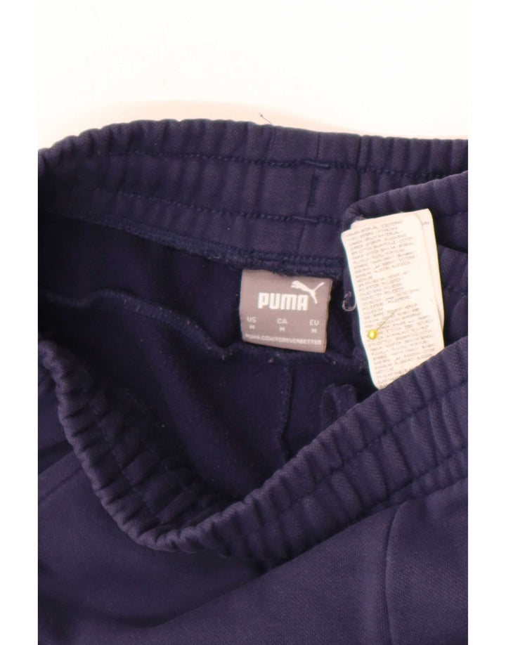 Pantaloni da tuta da uomo Puma Joggers medi in cotone blu navy