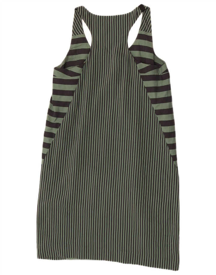 Abito a trapezio senza maniche da donna Cos EU 38 Viscosa a righe verde medio