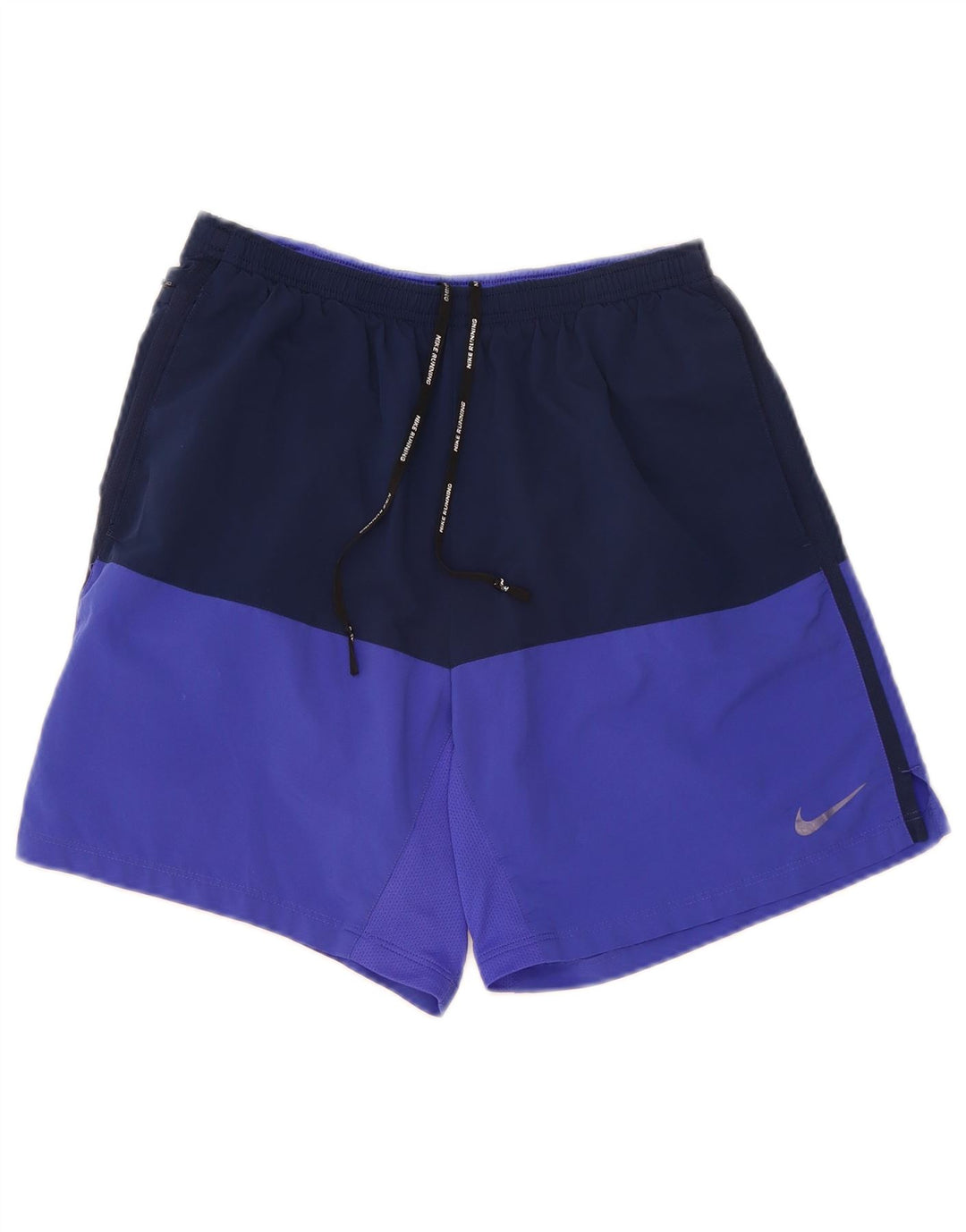 Pantaloncini sportivi da uomo Nike Medium in poliestere color block blu navy