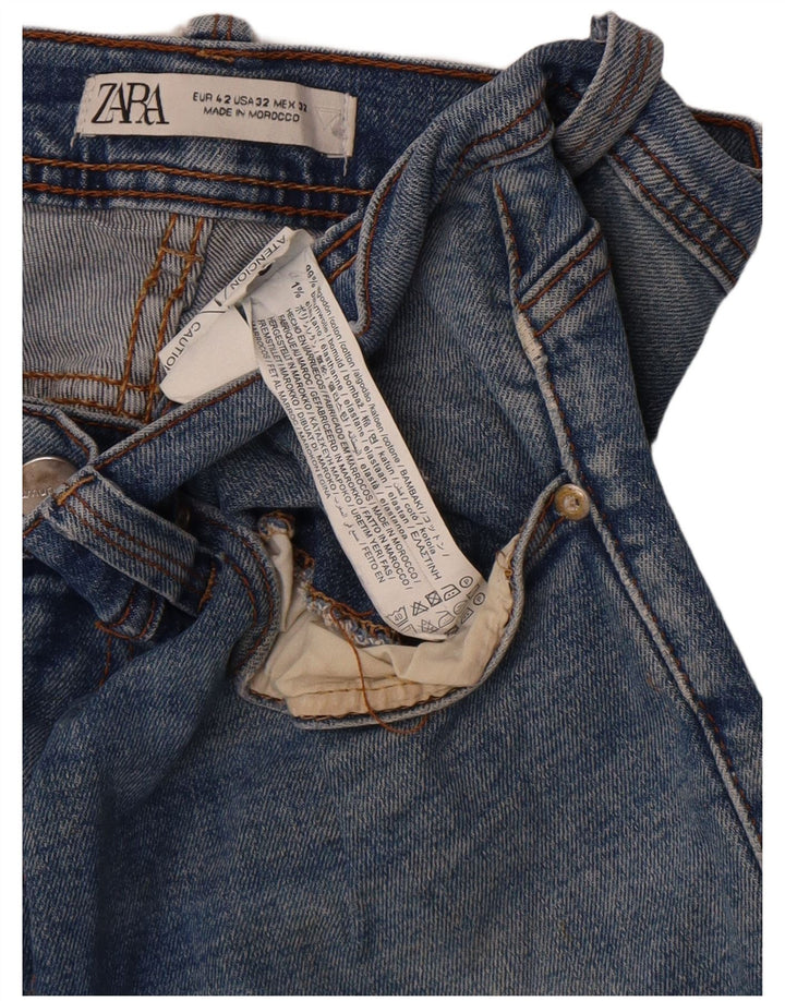 Jeans slim da uomo Zara EU 42 Large W32 L32 cotone blu