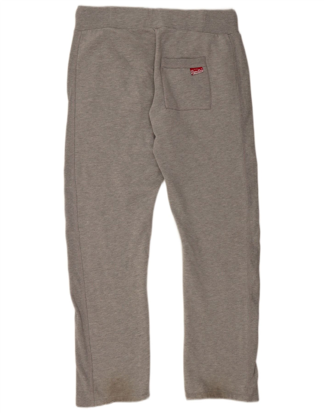 Pantaloni da tuta con grafica da uomo SUPERDRY in cotone grigio medio