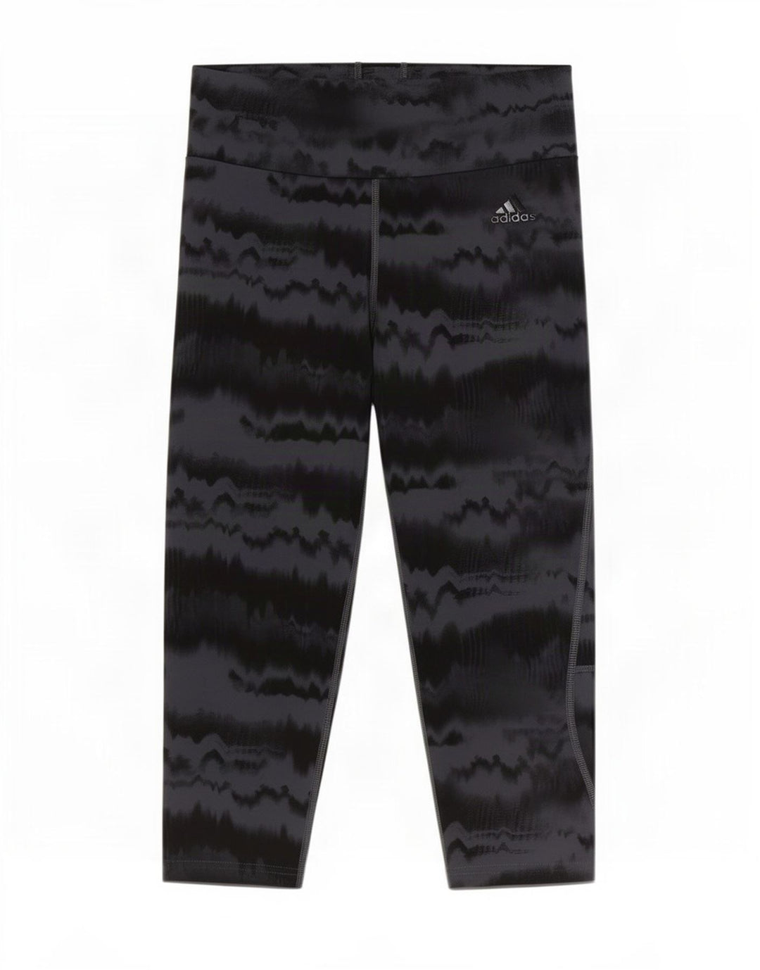 Leggings Capri da donna Adidas UK 8/10 Small Grigio Tie Dye Poliestere