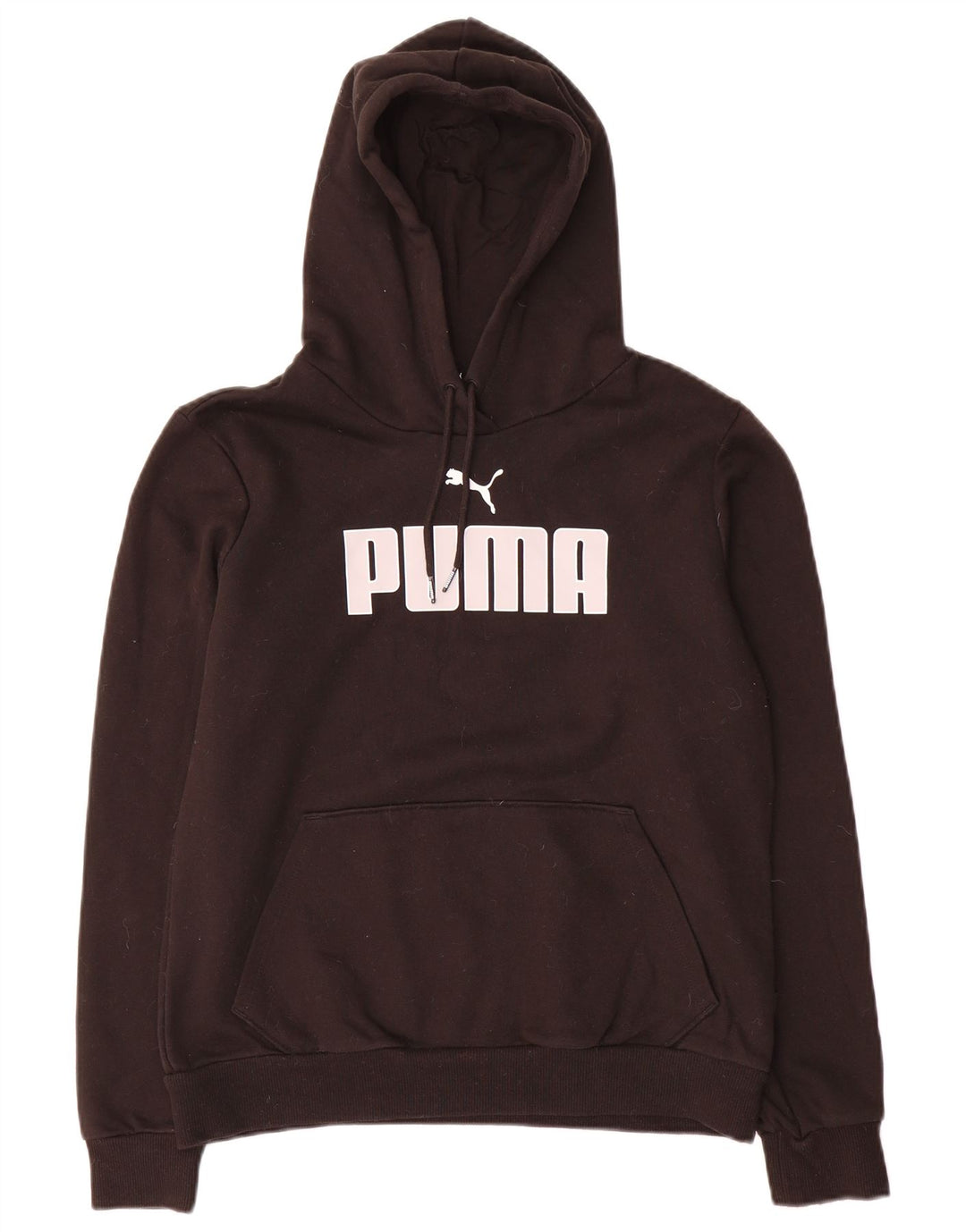 Felpa con cappuccio grafica da donna Puma UK 14 media nera