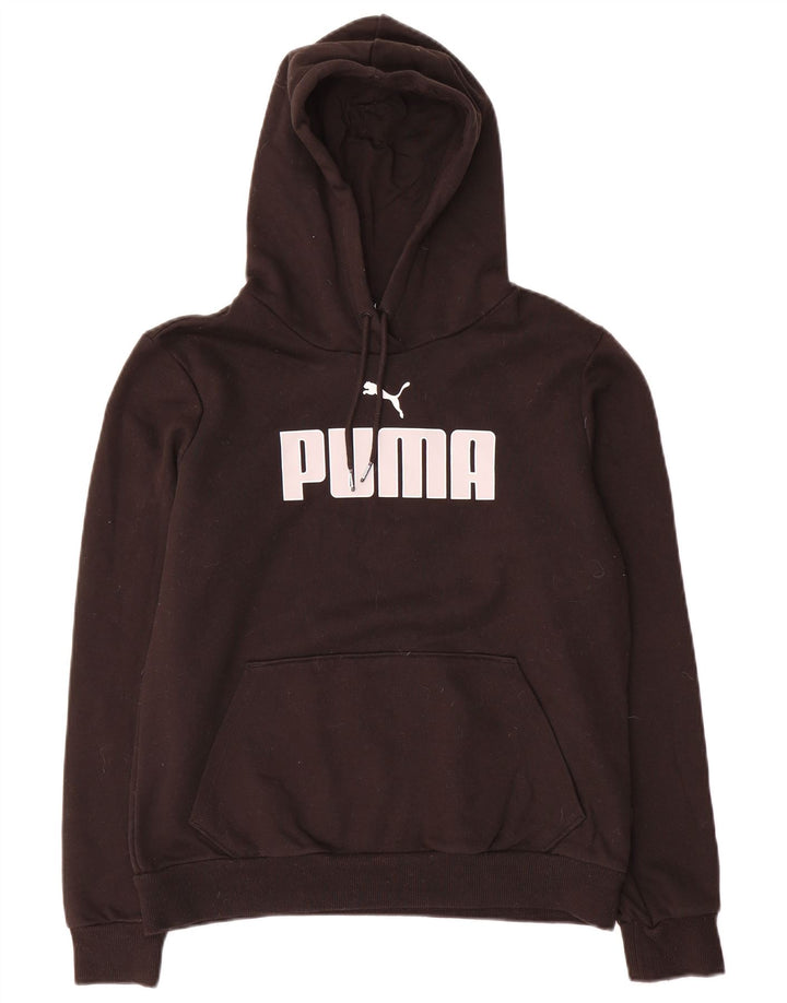 Felpa con cappuccio grafica da donna Puma UK 14 media nera