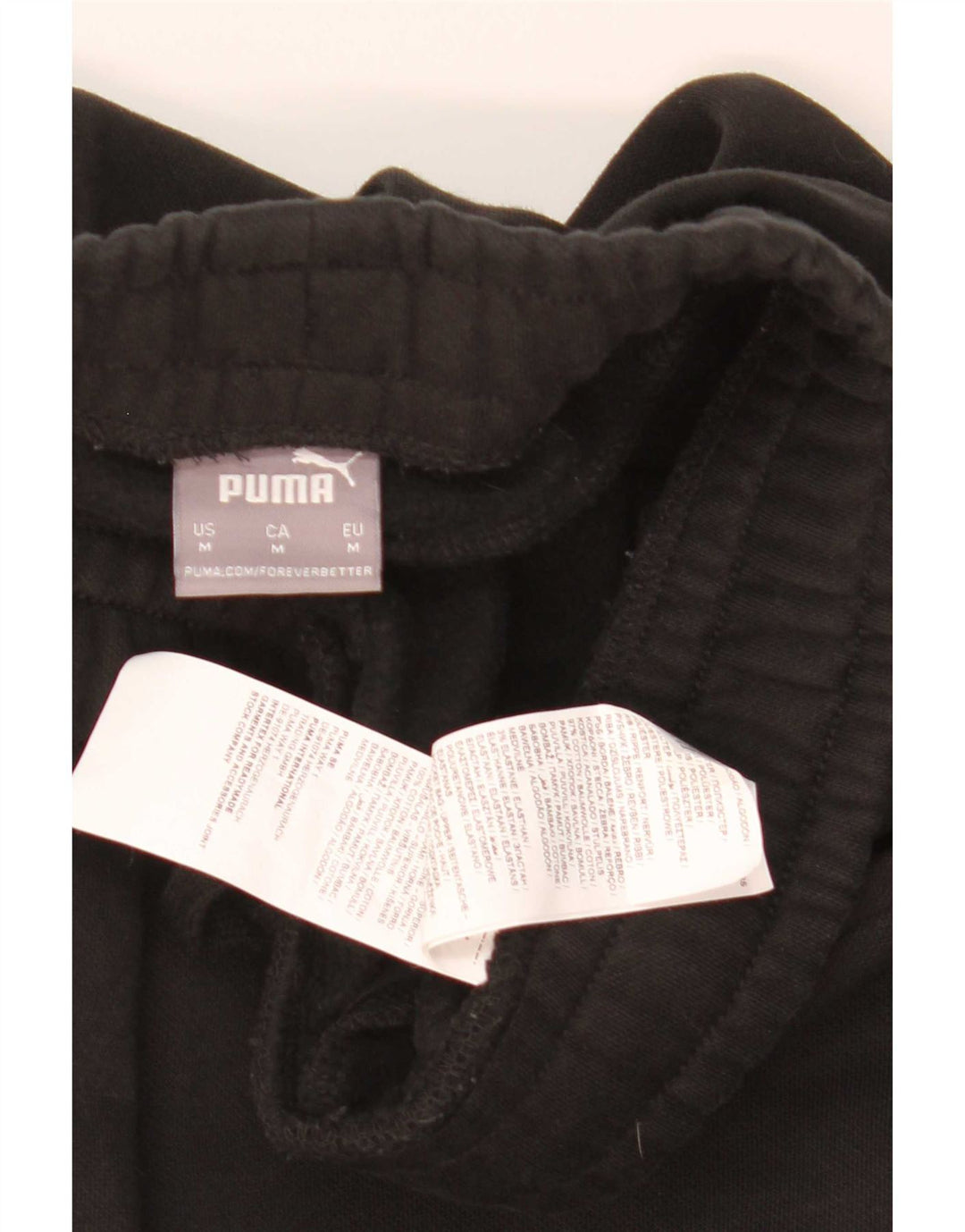Pantaloni da tuta da uomo Puma Joggers Medium Black Cotton