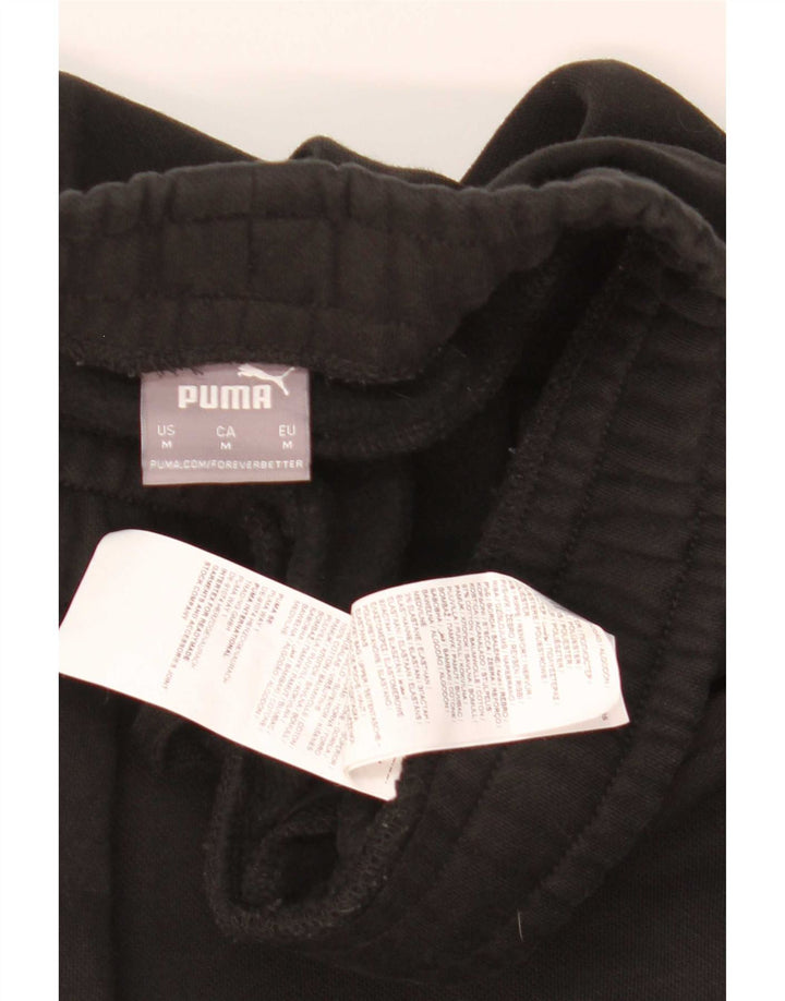 Pantaloni da tuta da uomo Puma Joggers Medium Black Cotton
