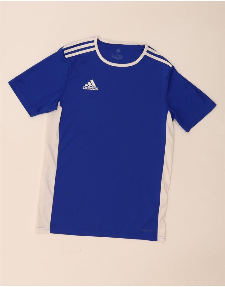 T-shirt Adidas Aeroready da uomo, piccola, in poliestere color block blu