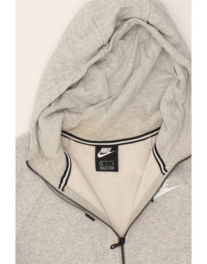 NIKE Mens Zip Hoodie Sweater Small Grey Cotton Vintage Nike and Second-Hand Nike from Messina Hembry 