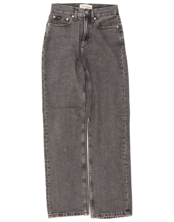 Jeans a gamba larga da donna Calvin Klein W26 L28 Grigi