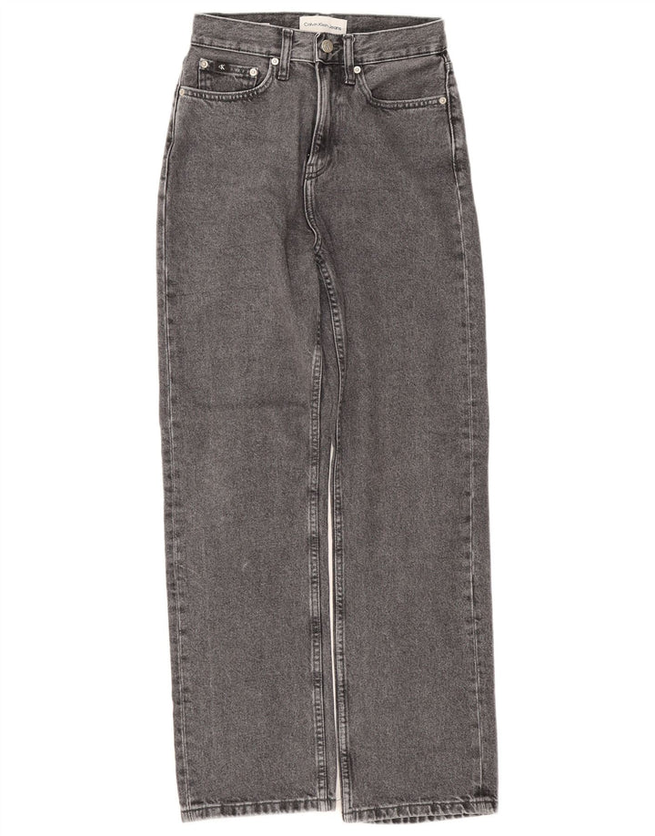 Jeans a gamba larga da donna Calvin Klein W26 L28 Grigi
