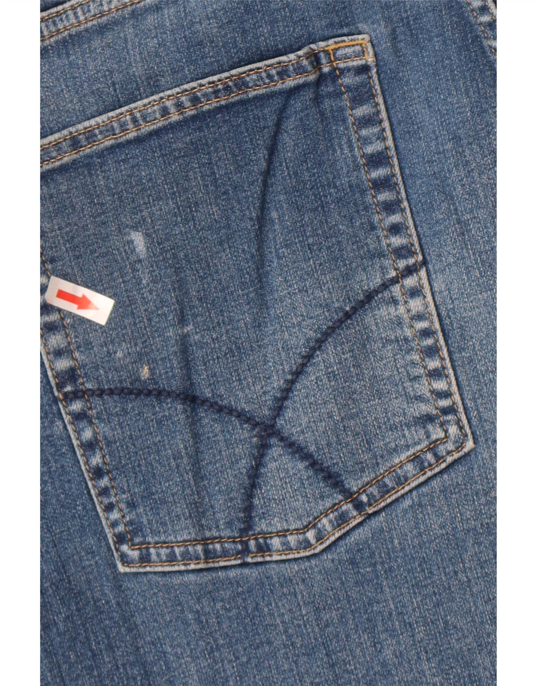Crew Clothing Jeans dritti regolari da uomo W38 L27 cotone blu