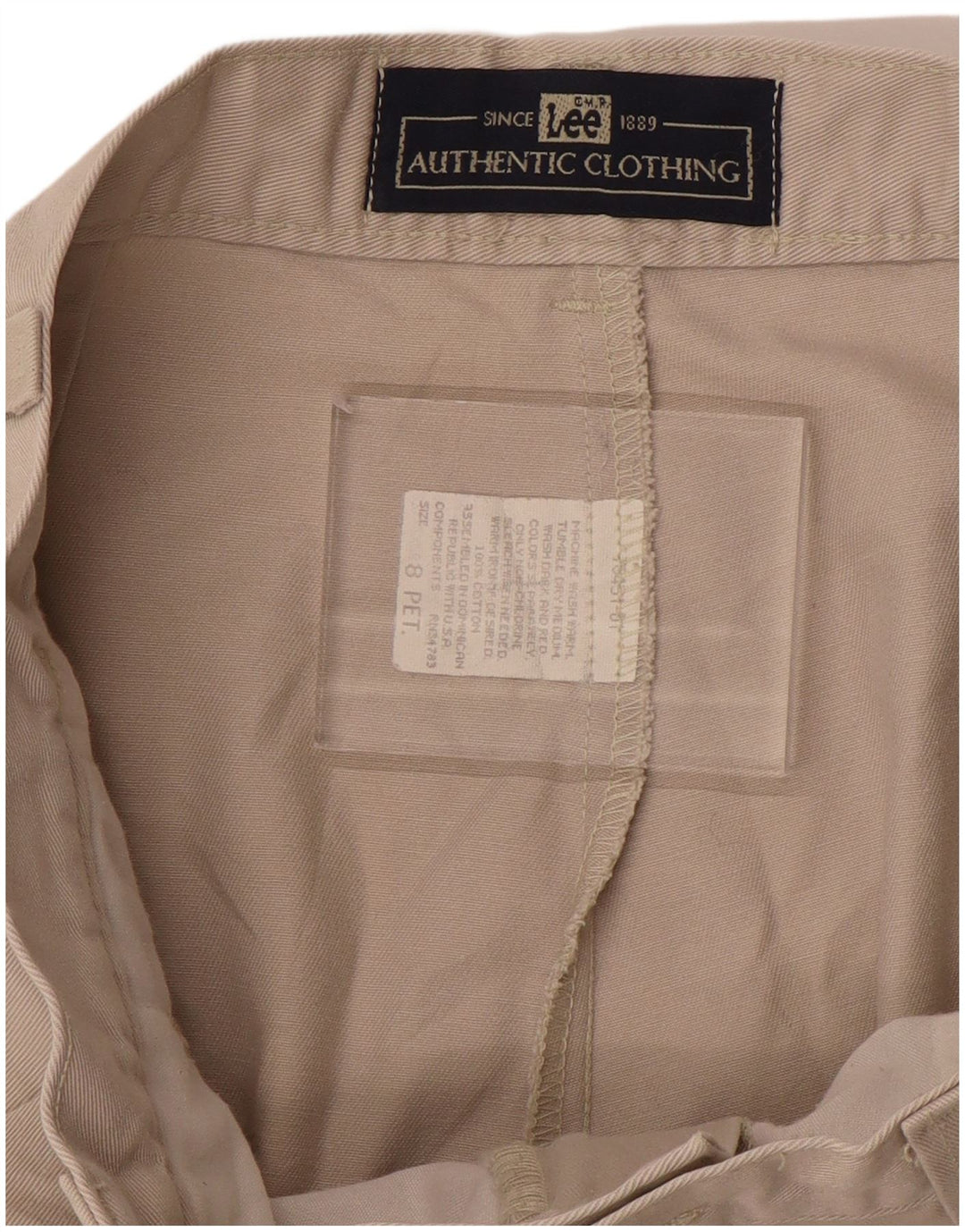 Pantaloni chino affusolati da donna Lee US 8 medi W28 L28 Cotone beige