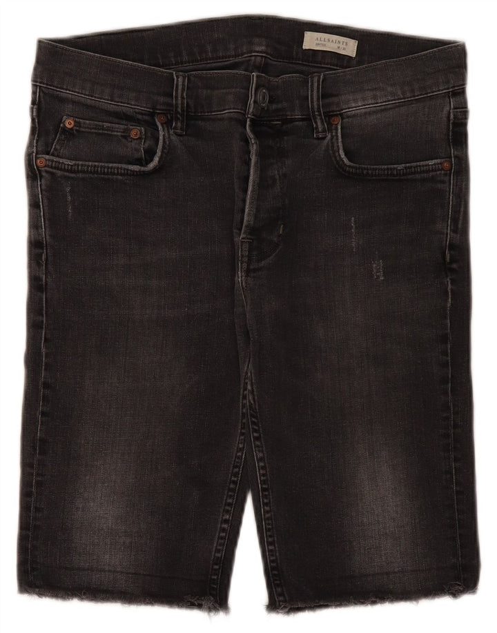 Pantaloncini di jeans da uomo All Saints W30 Grigio medio