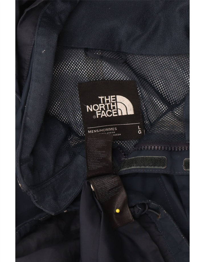 Giacca antipioggia da uomo con cappuccio The North Face UK 40 Large in poliestere blu navy