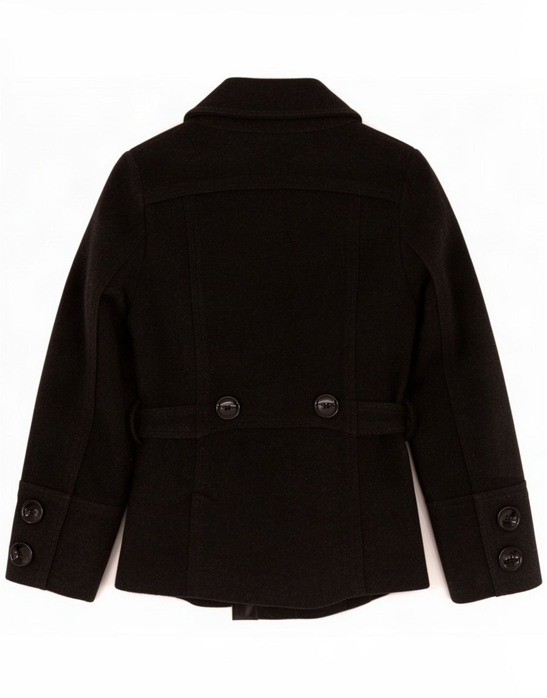 Zara Cappotto da marinaio da donna UK 10 piccolo grigio lana