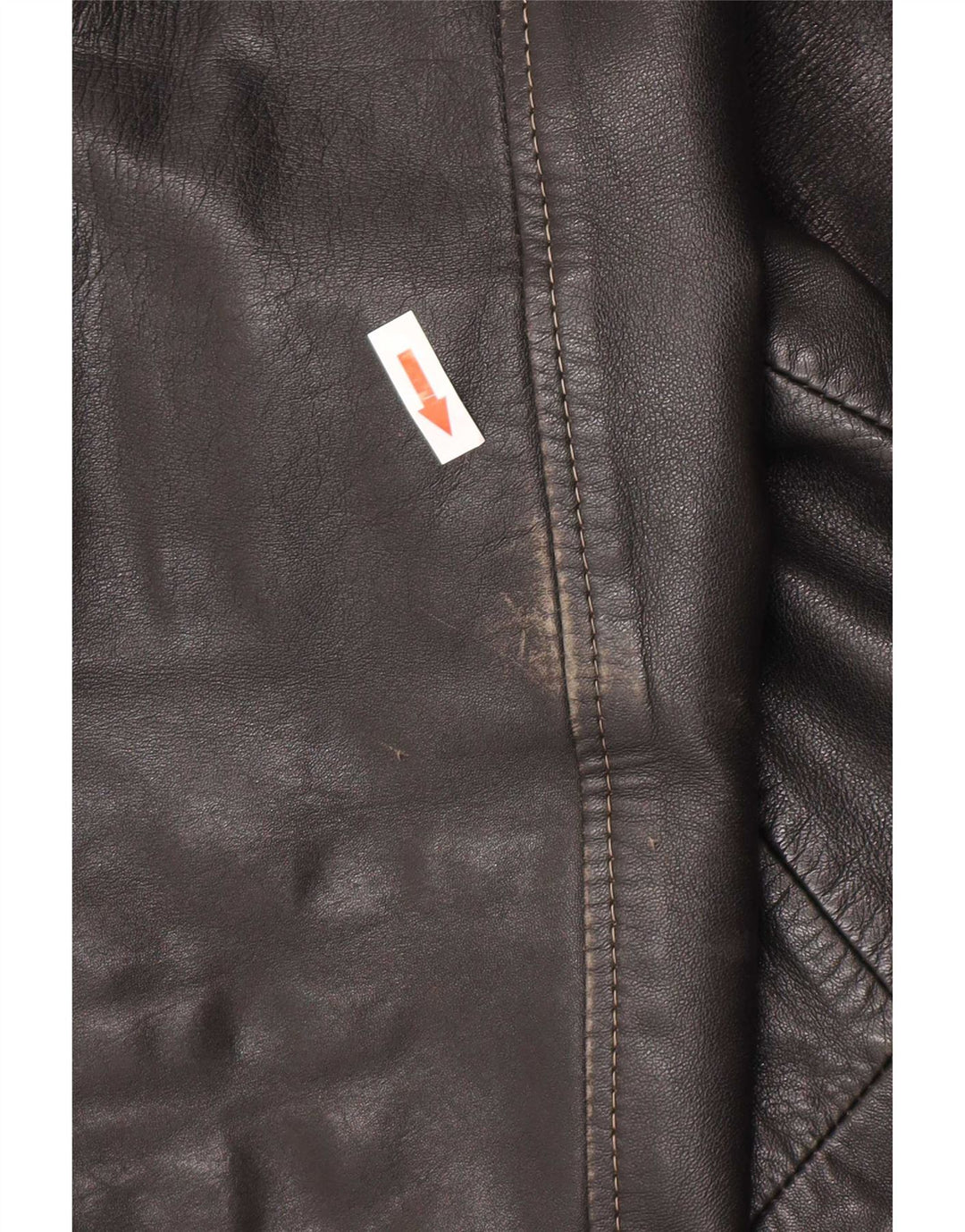 Giacca in pelle vintage da uomo UK 40 grande nera