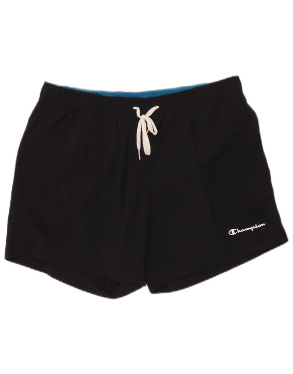 Pantaloncini da bagno da uomo Champion Large neri in poliammide