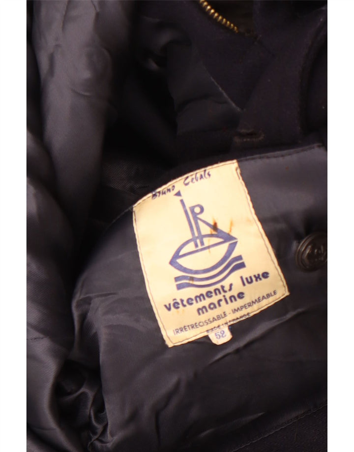 Cappotto da marinaio vintage da uomo IT 52 XL Blu navy