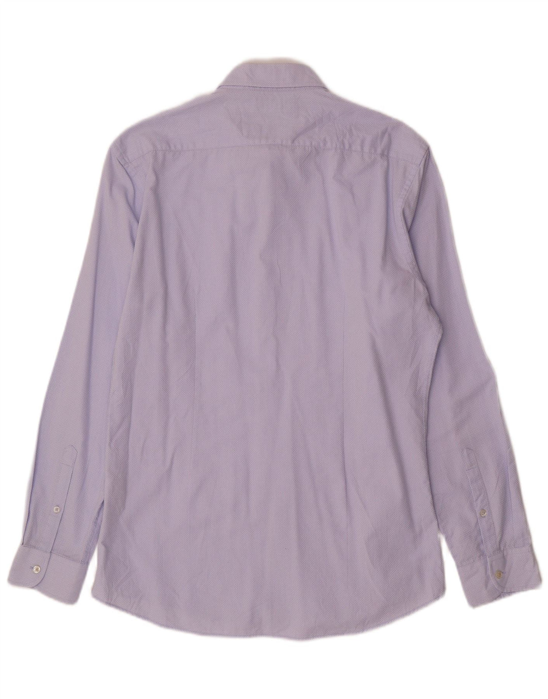 Camicia Zara da uomo slim fit grande in cotone blu