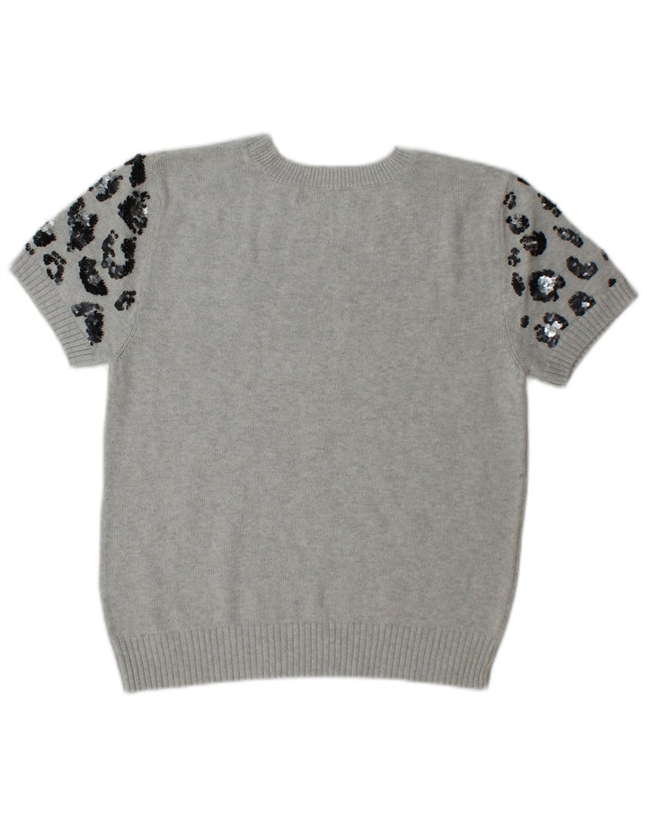 Maglione maglione girocollo da donna Marks & Spencer UK 14 Grigio medio