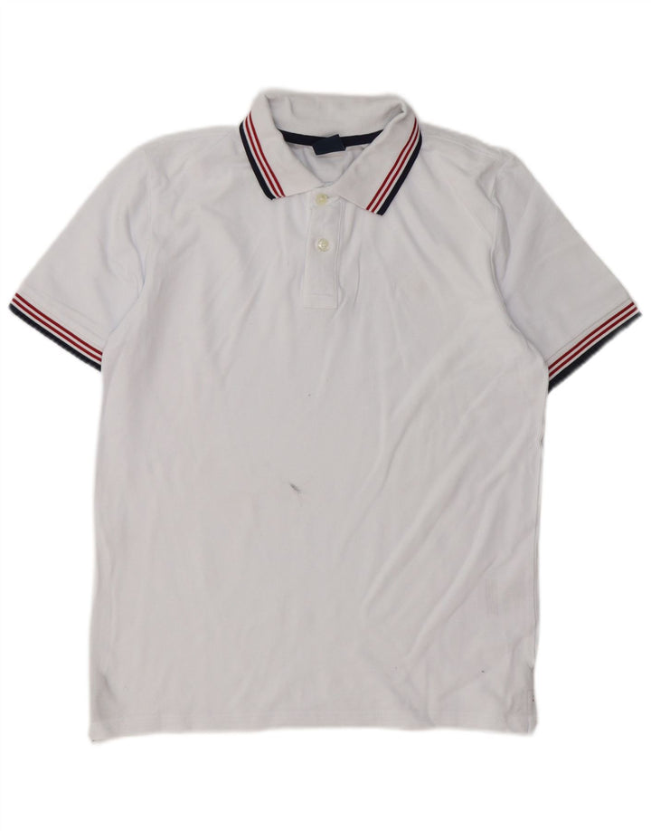 Polo grafica da uomo North Sails piccola in cotone bianco