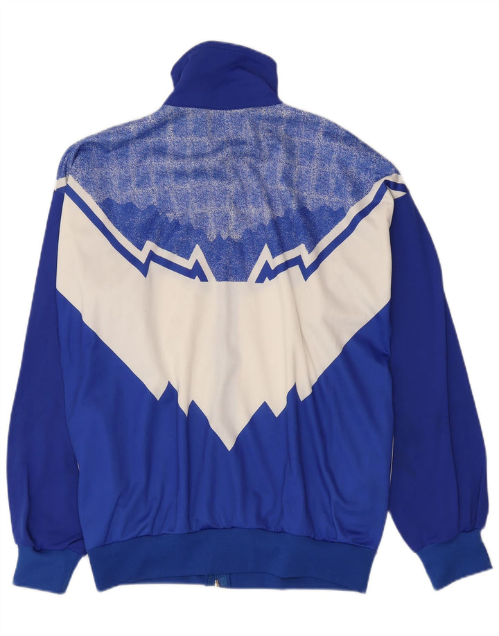 Giacca da ginnastica vintage da uomo IT 52 Large Blue Colourblock